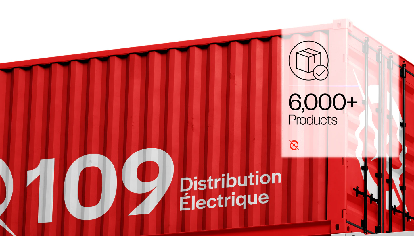 A red shipping container: 6,000+ products
