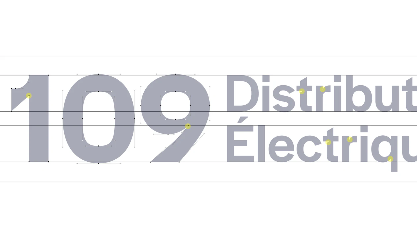 The 109 Distribution Électrique logotype, large