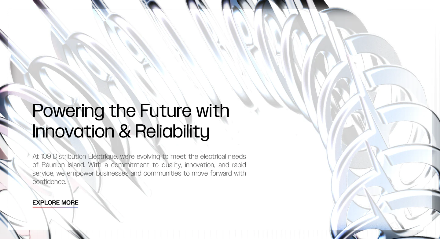 Website hero: Powering the future with innovation & reliability