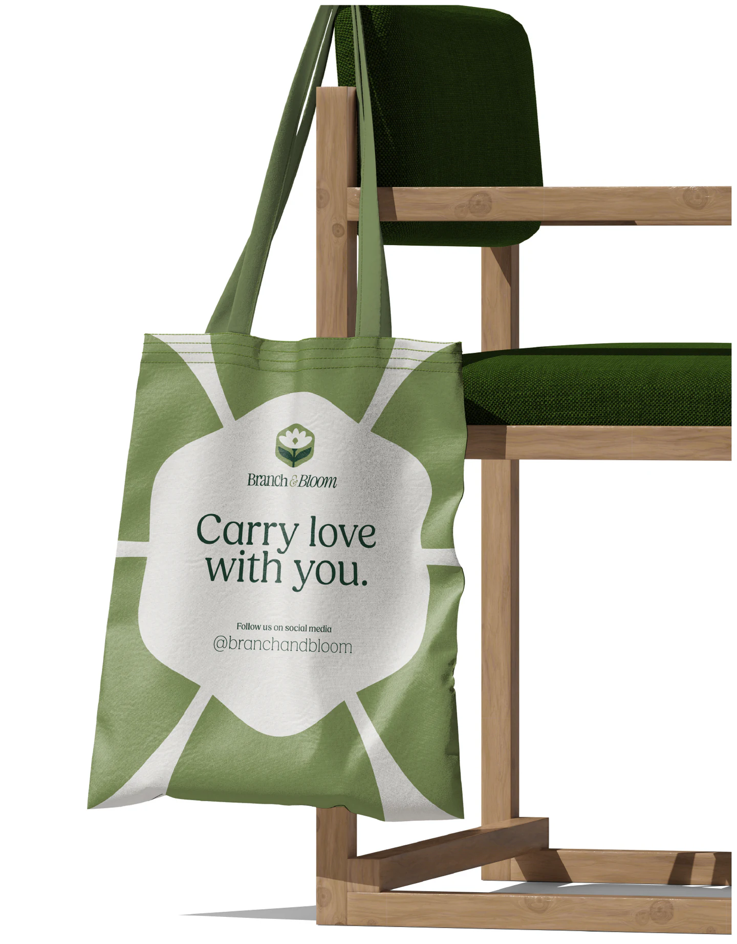 A sage tote: Carry love with you