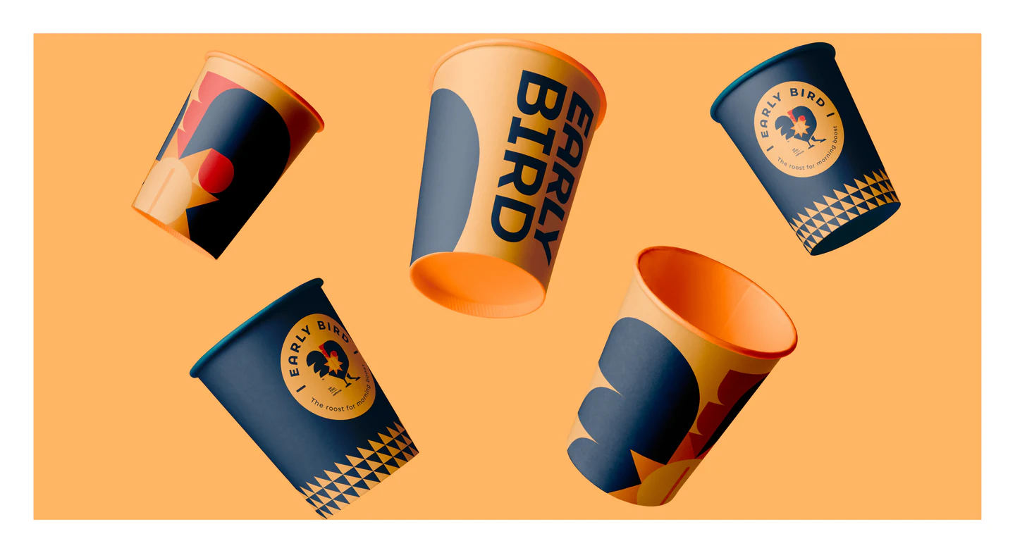 Flying takeaway cups