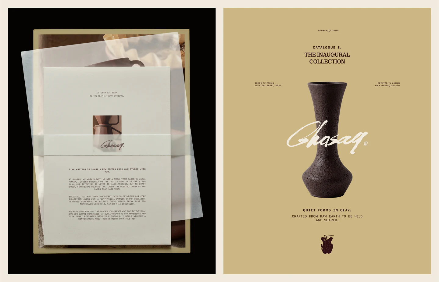 A translucent catalog and its sand cover