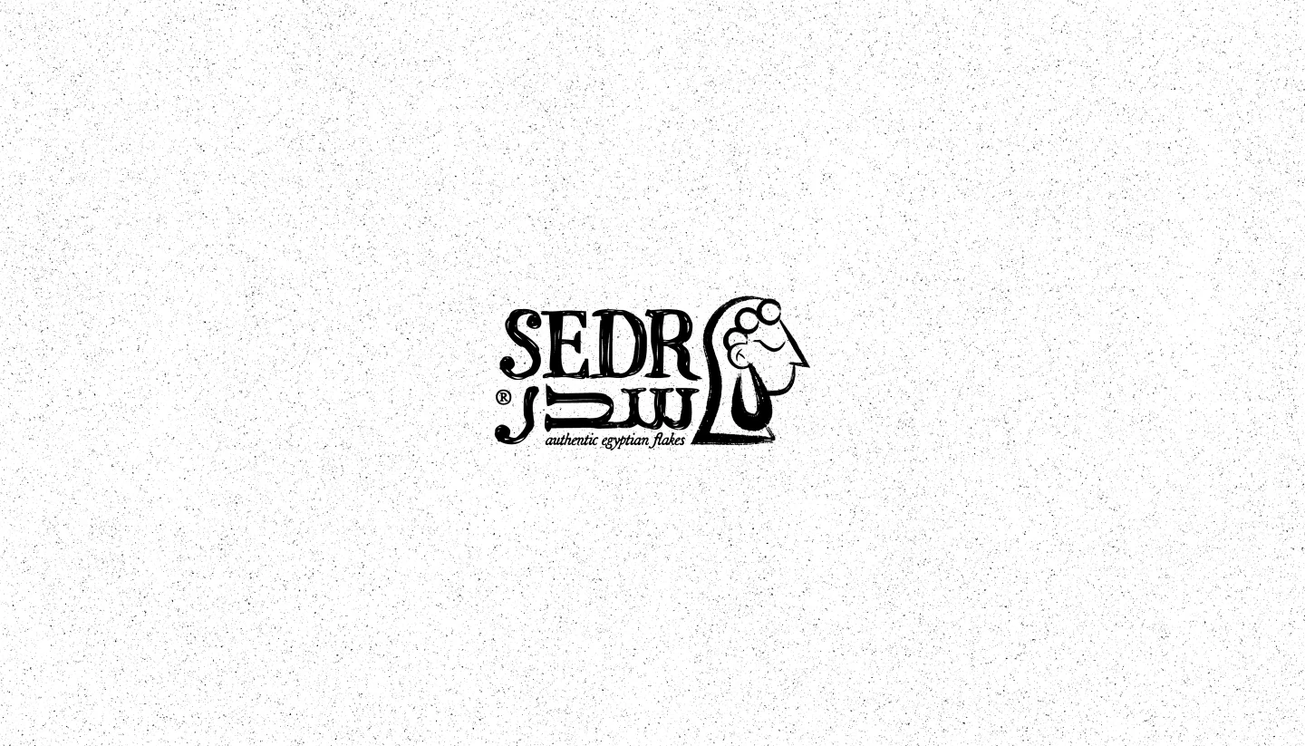 The SEDR logo: wordmark with Arabic lettering and the Teta mascot